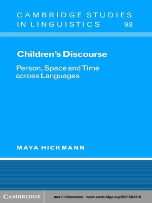 cover image of Children's Discourse